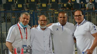 عمر عبدالله يهنئ لاعبي المحلة والجهاز الفني على الأداء أمام الجونة| صور