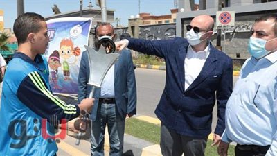محافظ بني سويف يطلق شعلة أولمبياد الطفل المصري