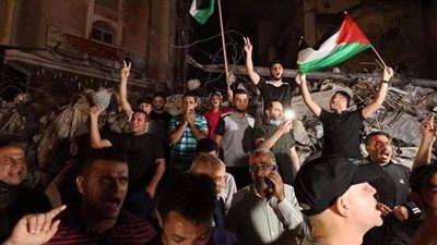 بعد وقف إطلاق النار برعاية مصرية.. مشاهد من احتفالات المقاومة الفلسطينية بالنصر | فيديو