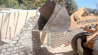 تنفيذ حملات إزالة التعديات على أراضي الدولة بالمنيا