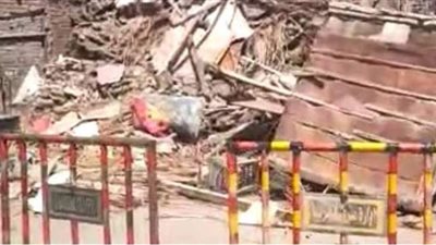 انهيار منزل قديم دون إصابات في طنطا | صور