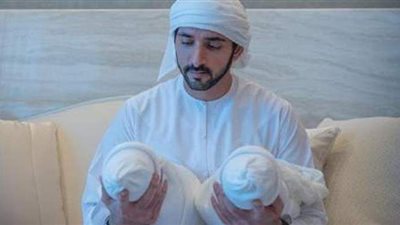 الشيخة وراشد.. ولي عهد دبي يرزق بتوأم