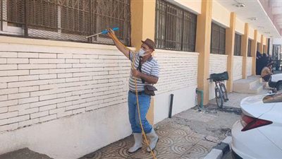 شمال سيناء تواصل حملة التطهير والتعقيم لمواجهة الموجة الثالثة لكورونا