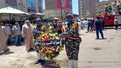 أهالي طوخ يشيعون جثمان الشهيد الرائد حسن سليمان