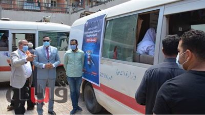 سيارات متنقلة لتطعيم كبار السن وأصحاب الأمراض المزمنة بلقاح كورونا في الدقهلية