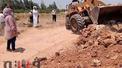 إزالة حالة تعد على الأراضي الزراعية في الأقصر