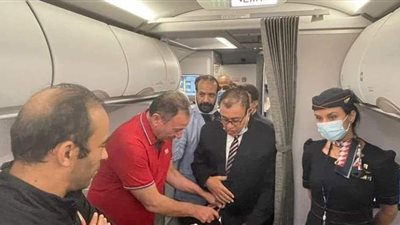 مطار أسوان يحتفل يبعثة الأهلى قبل السفر إلى الدوحة