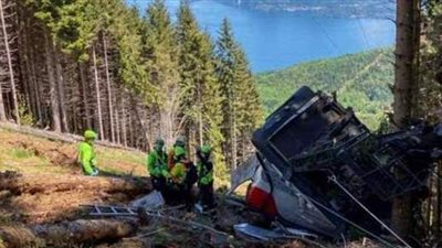 ارتفاع حصيلة ضحايا حادث التلفريك في إيطاليا إلى 14 شخصا