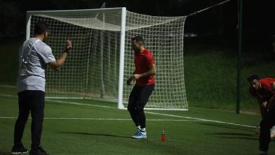 علي معلول يشارك في المران الجماعي للأهلي