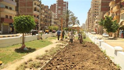 بدء إنشاء الحديقة العامة المجانية بكفرالشيخ