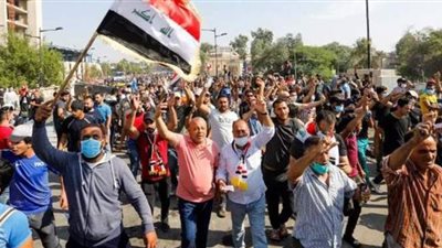 إصابة 22 عنصرا أمن بينهم ضابطان خلال احتجاجات بغداد