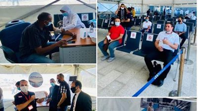 المصرية للمطارات تبدأ في تطعيم العاملين ضد فيروس كورونا