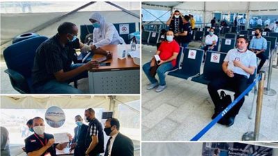 المصرية للمطارات تبدأ تطعيم العاملين بلقاح فيروس كورونا