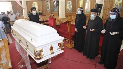 مطران سمالوط يترأس صلوات جنازة الأنبا سلوانس رئيس دير الشايب بالأقصر
