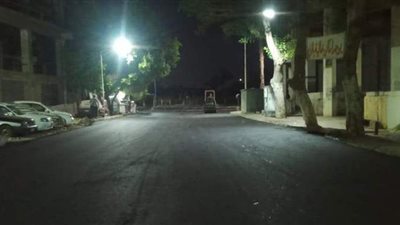 انتهاء رصف شارع 6 أكتوبر من البحر الأعظم بالجيزة