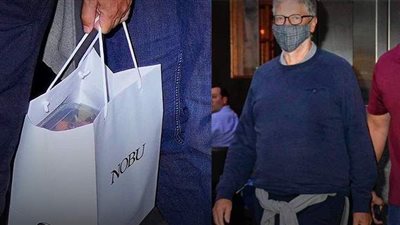 رغم ثرائه الفاحش.. بيل جيتس يحمل بقايا طعام عشائه في أول ظهور بعد انفصاله عن ميليندا | صور