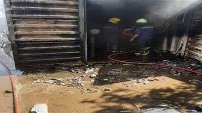 السيطرة على حريق بمخزن قطع غيار في طوخ