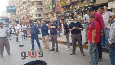 مصدر بمحافظة الجيزة: هبوط شارع فيصل طبيعي وجاري ترميمه| صور