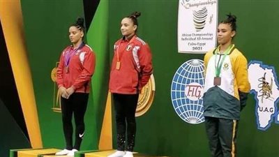 زينة إبراهيم لاعبة الجمباز تتأهل لأولمبياد طوكيو