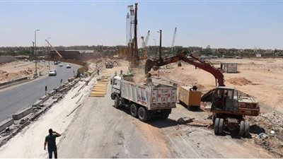 تحويلات مرورية لتنفيذ الأعمال الإنشائية بكوبري تقاطع شارع ترسا مع المريوطية