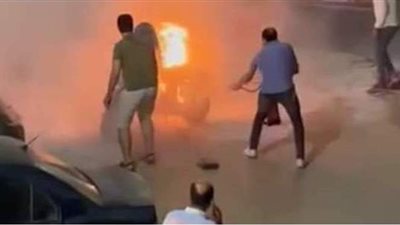 حريق هائل بكشك كهرباء بمنطقة الجمهورية في المحلة الكبرى