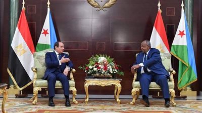 السيسي من جيبوتي: التوصل لاتفاق عادل ومتوازن حول ملء وتشغيل سد النهضة.. ورفض فرض الأمر الواقع وعدم مراعاة مصالح وحقوق دولتي المصب