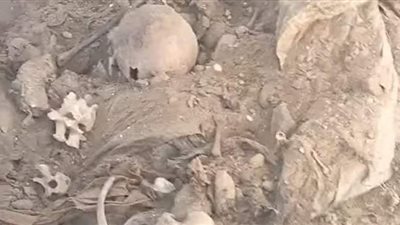 العثور على رفات موتى وجماجم بشرية أسفل الطريق الحر بقليوب | صور
