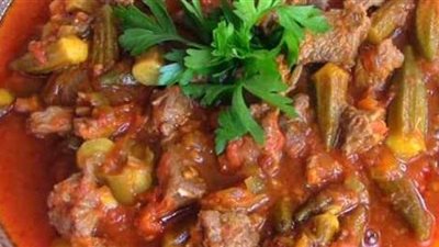 بطشة الثوم.. طريقة عمل طاجن البامية باللحمة