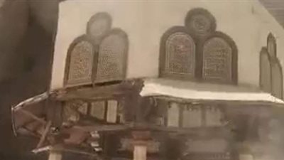 الآثار: الجزء المنهار من قبة الفوارة بجامع السلطان حسن غير أثري