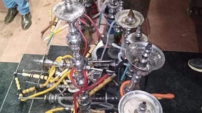 مصادرة ١٢٤ شيشة وتحرير 6 محاضر في حملة على مطاعم ومقاهي في أجا بالدقهلية | صور