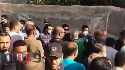 سامي قمصان يتلقى العزاء على مقابر شبين الكوم بالمنوفية | صور