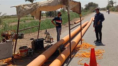 بدء مد وتدعيم شبكات المياه والغاز الطبيعي وإنشاء مدارس بالمنيا