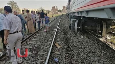 عودة حركة قطارات الصعيد «بالتبادل» بعد خروج عربة عن القضبان ببني سويف