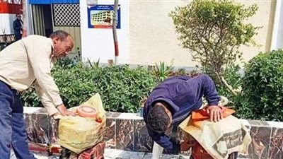 تعقيم 623 لجنة لامتحانات الشهادة الإعدادية بالدقهلية | صور