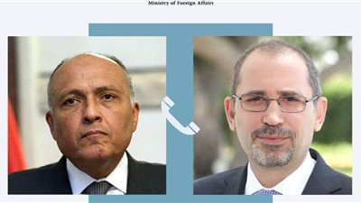 وزير الخارجية يناقش مع نظيره الأردني تثبيت وقف إطلاق النار في قطاع غزة