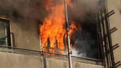 انتداب المعمل الجنائي لبيان سبب حريق عقار بالمهندسين