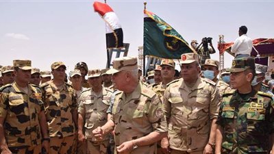 الفريق محمد فريد يشهد فعاليات ختام التدريب المصرى السودانى المشترك