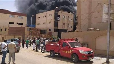 أول فيديو لحريق مصنع الفوم بالعاشر من رمضان