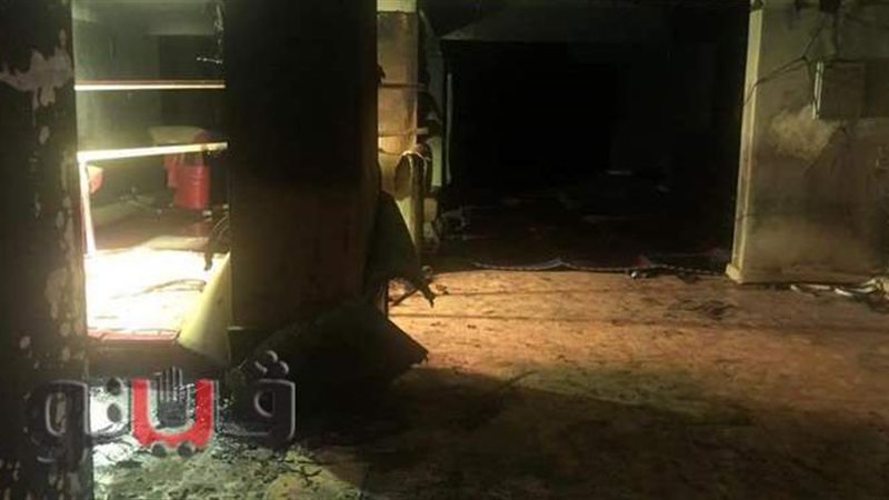 حريق نادي طنطا