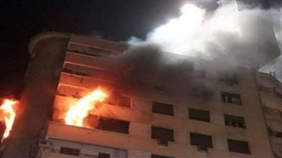 السيطرة على حريق داخل عقار سكني بوسط البلد