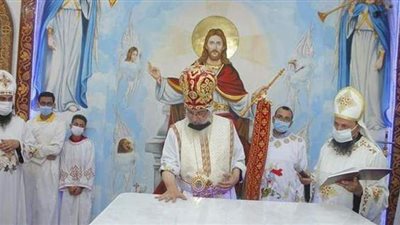 أسقف الشرقية يدشن كنيسة الملاك والأنبا أبرام