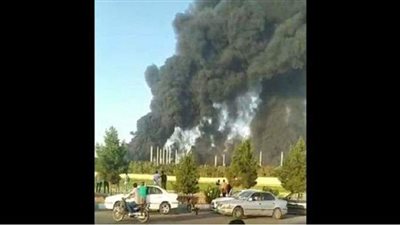 اندلاع حريق ضخم بمصفاة نفط جنوب العاصمة طهران| فيديو