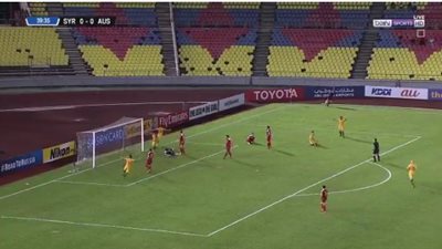 بالفيديو.. أستراليا تتقدم بهدف على سوريا في ملحق كأس العالم