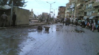 خفض الحركة المرورية بالبحيرة بعد تعرضها لأمطار غزيرة