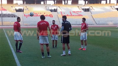 بالصور.. المنتخب يؤدى مرانًا حماسيًا استعدادًا للكونغو