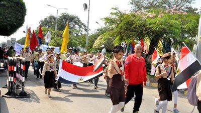 «رياضة القليوبية» تنظم مسيرة شبابية احتفالا بذكرى نصر أكتوبر