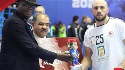 وسام سامي أفضل لاعب في مباراة مصر وغينيا بالبطولة الإفريقية لليد