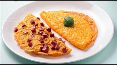 «أومليت» بحشوة الشاورما وصوص الطحينة من مطبخ الشيف راشيل