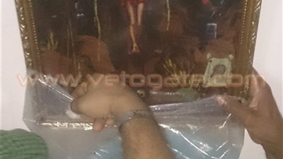 نقل صورتي «المسيح» وسط حراسة مشددة لكنيسة العذراء بعزبة النخل