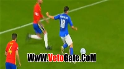 بالفيديو.. مونتيليفو يغادر مباراة إيطاليا وإسبانيا للإصابة